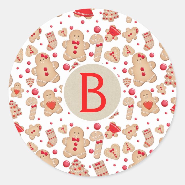 Sticker Rond Pain d'épice Homme Baked Cookies rustique Whimsica (Devant)