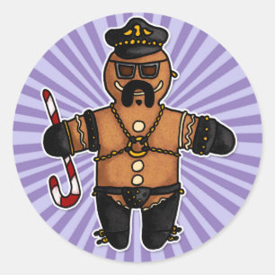 Sticker Rond pain d'épice leatherdaddy