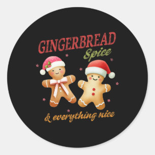 Sticker Rond Pain d'épices &amp; Tout Beau Noël