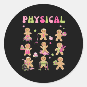 Sticker Rond Pain d'épices de Noël PT - Assistan physiothérapie