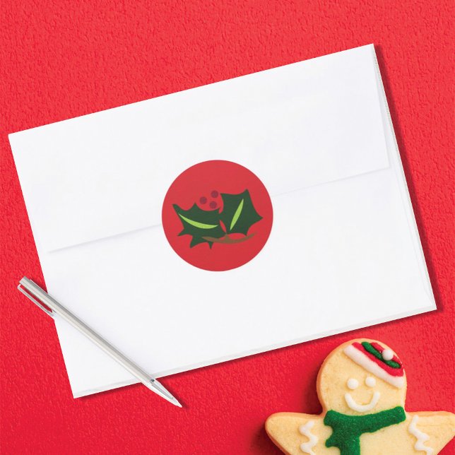 Sticker Rond Pain d'épices Holly Multicolor (Créateur téléchargé)