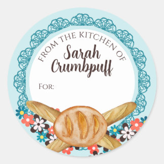 Sticker Rond Pain rustique de la cuisine de personnalisation