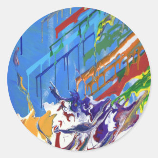 Sticker Rond Paint Blast