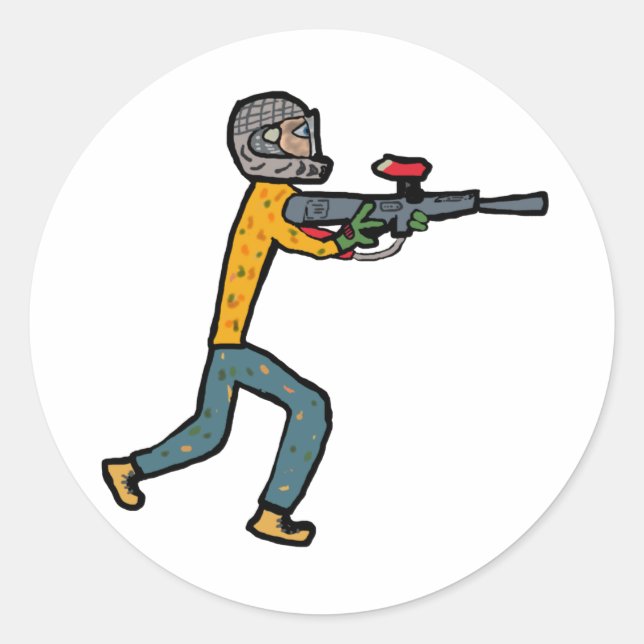 Sticker Rond Paintball (Devant)
