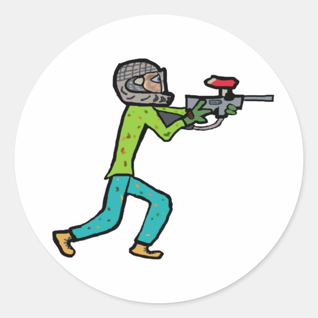 Sticker Rond Paintball (Devant)