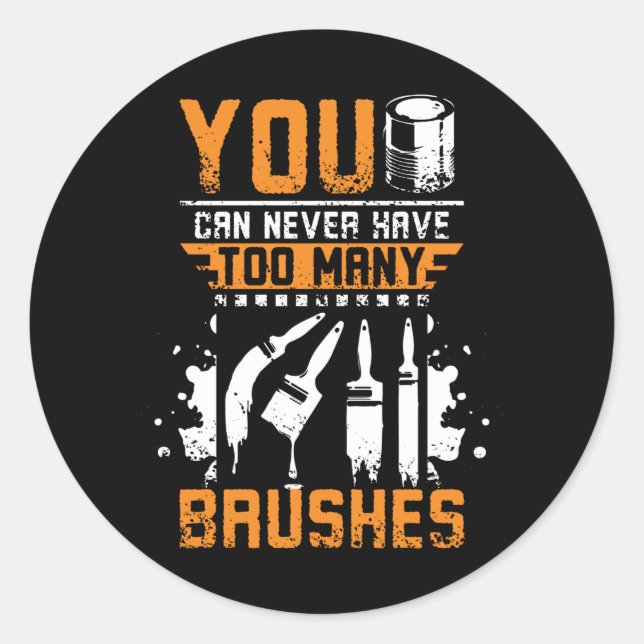 Sticker Rond Painter Brush (Devant)