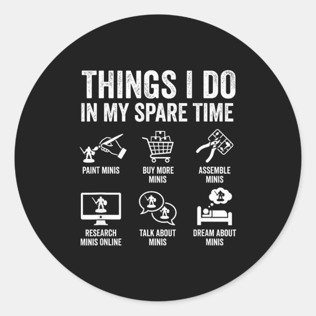 Sticker Rond Painting Miniatures Tabletop Wargame Board Games E (Devant)