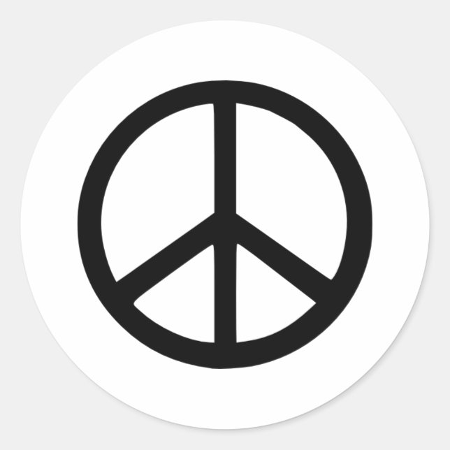 Sticker Rond Paix (Devant)