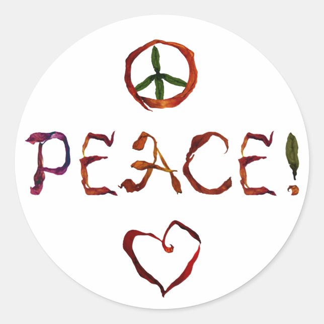 Sticker Rond paix ! (Devant)