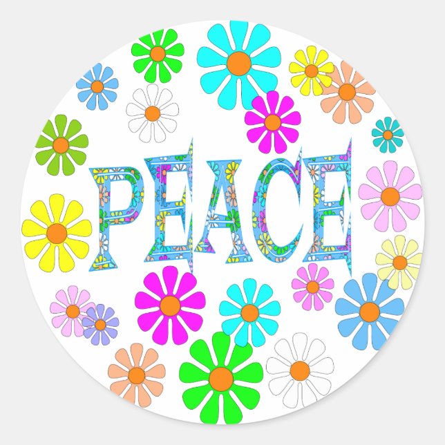 Sticker Rond Paix (Devant)