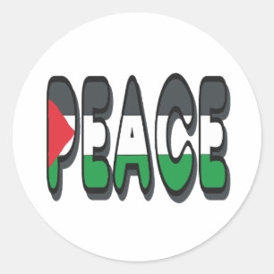 Sticker Rond Paix