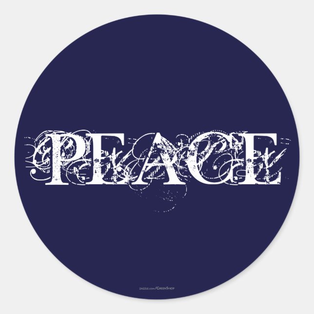 Sticker Rond Paix (Devant)