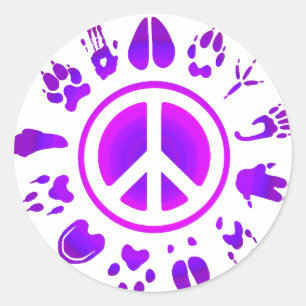 Sticker Rond paix2