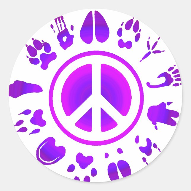 Sticker Rond paix2 (Devant)