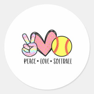 Sticker Rond Paix Amour Douce Maman Mignonne Pastel Femmes Adol