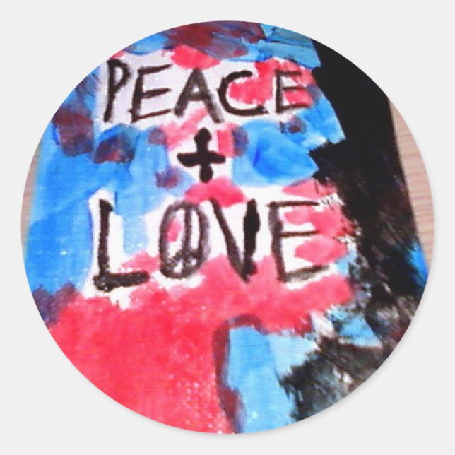 Sticker Rond Paix n°2 (Devant)