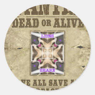 Sticker Rond Paix Recherchée, Amour et Inspiration : Diffuser H