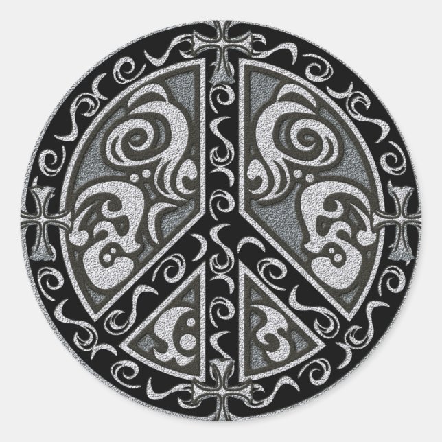 STICKER ROND PAIX (RONDE) (Devant)