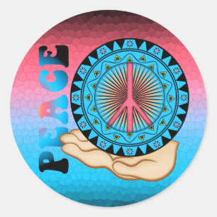 Sticker Rond Paix ~ Soleil