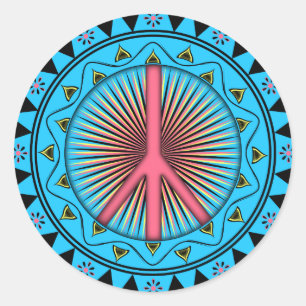 Sticker Rond Paix ~ Soleil