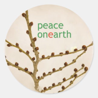 Sticker Rond paix sur terre
