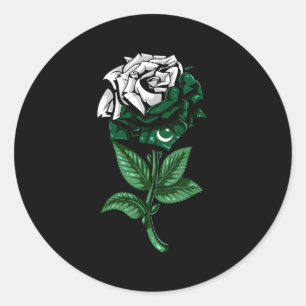 Sticker Rond Pakistan Drapeau pakistanais
