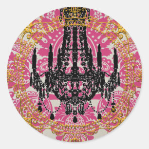 Sticker Rond Palais de Kali, Déesse du Temps, Enveloppe