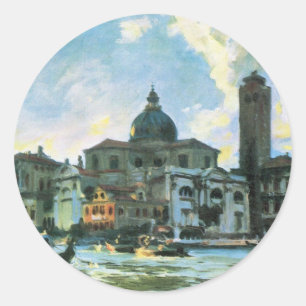 Sticker Rond Palazzo Labia, Venise par John Singer Sargent