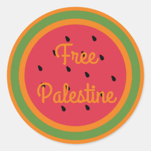 Sticker Rond palestine libre