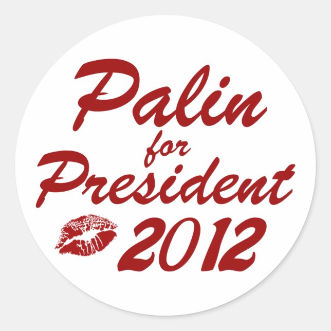 Sticker Rond Palin, président (Devant)