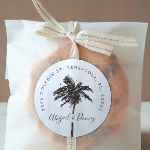 Sticker Rond Palm Breeze