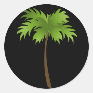 Sticker Rond Palmier