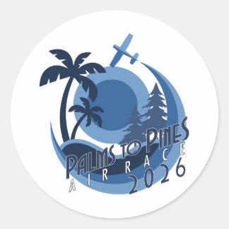 Sticker Rond Palms To Pines Air Race 2026