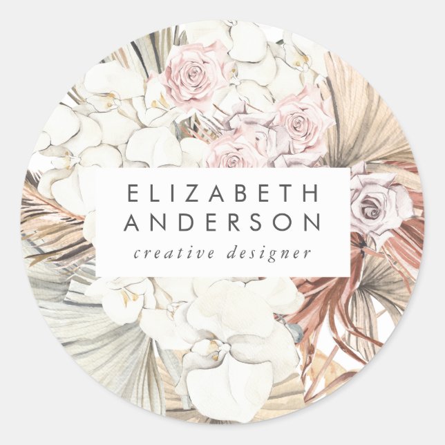 Sticker Rond Pampas (Devant)