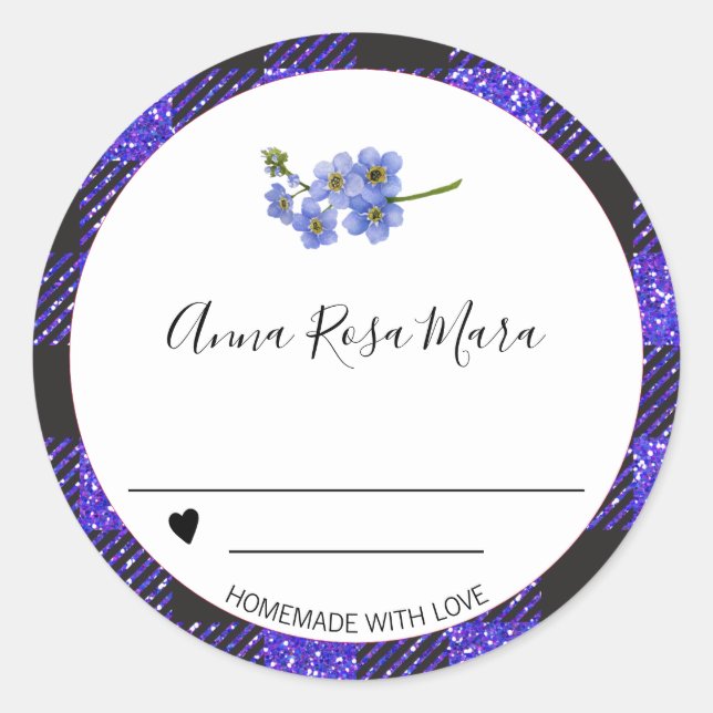 Sticker Rond *~* Pamplemousse AP30 Buffalo En vichy Coeur fait  (Devant)