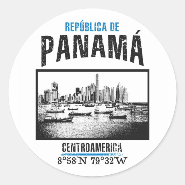 Sticker Rond Panama (Devant)