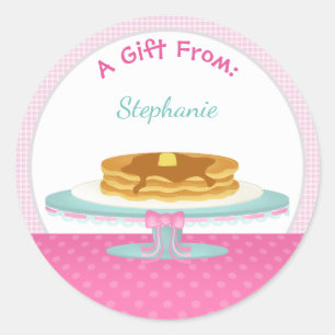 Sticker Rond Pancakes et pyjamas