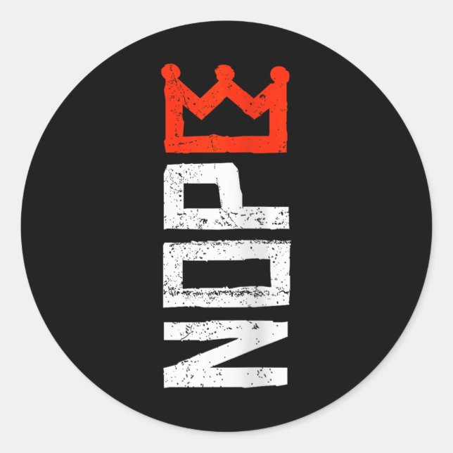 Sticker Rond Pancarte de protestation féminine Pas de rois Vert (Devant)