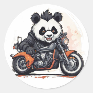 Sticker Rond Panda