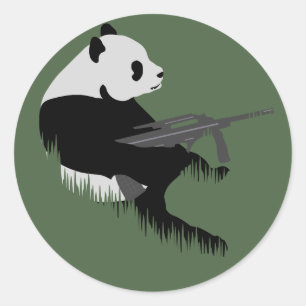 STICKER ROND PANDA