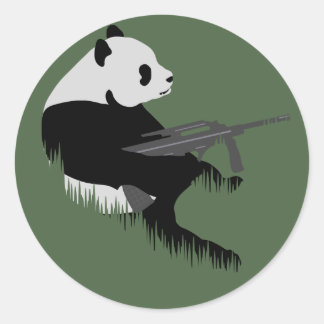 STICKER ROND PANDA