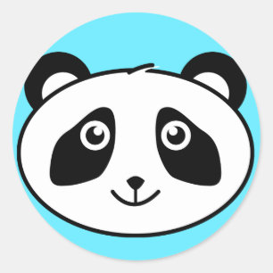 Sticker Rond Panda