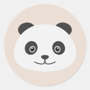 Sticker Rond Panda