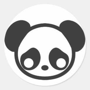 Sticker Rond Panda
