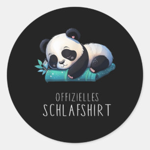 Sticker Rond Panda de sommeil officiel de Otter