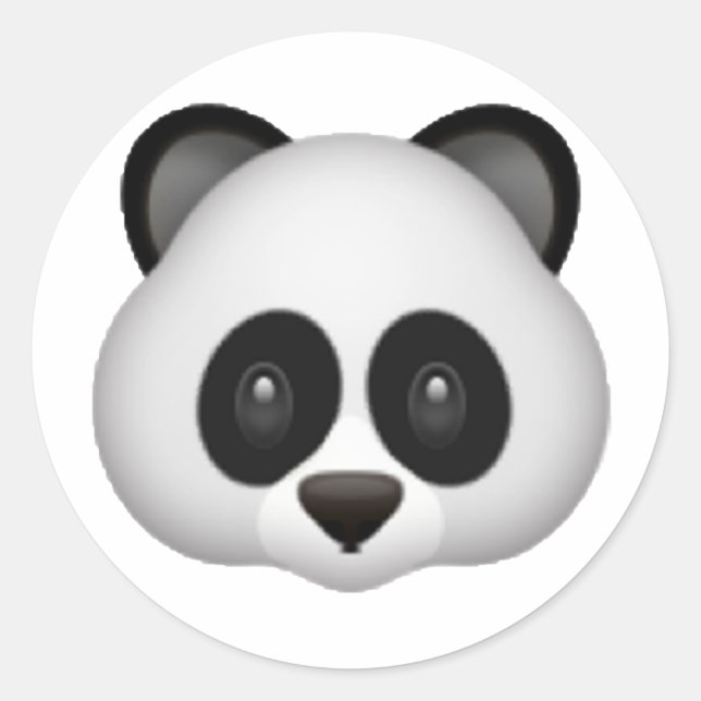 Sticker Rond Panda - Emoji (Devant)