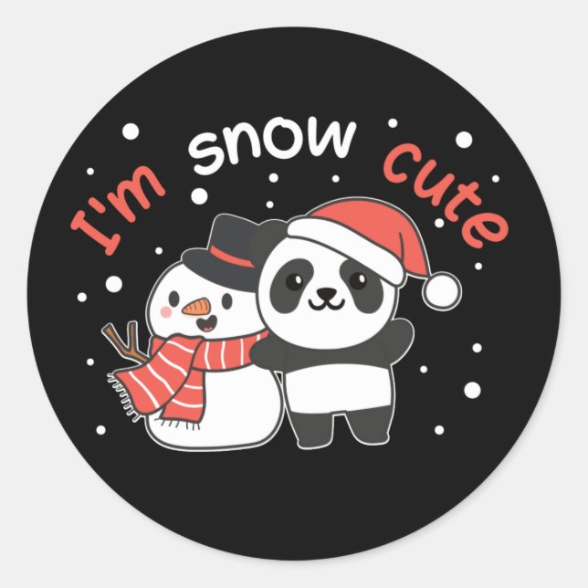 Sticker Rond Panda I'm (Devant)