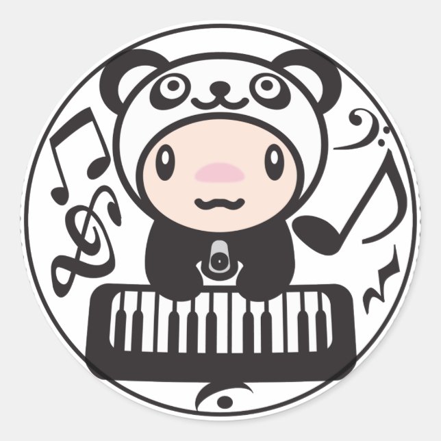 Sticker Rond Panda_Méthode (Devant)