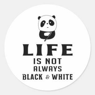 Sticker Rond Panda Ours mignon Animal Chine Pandas Paw Drôle Ca