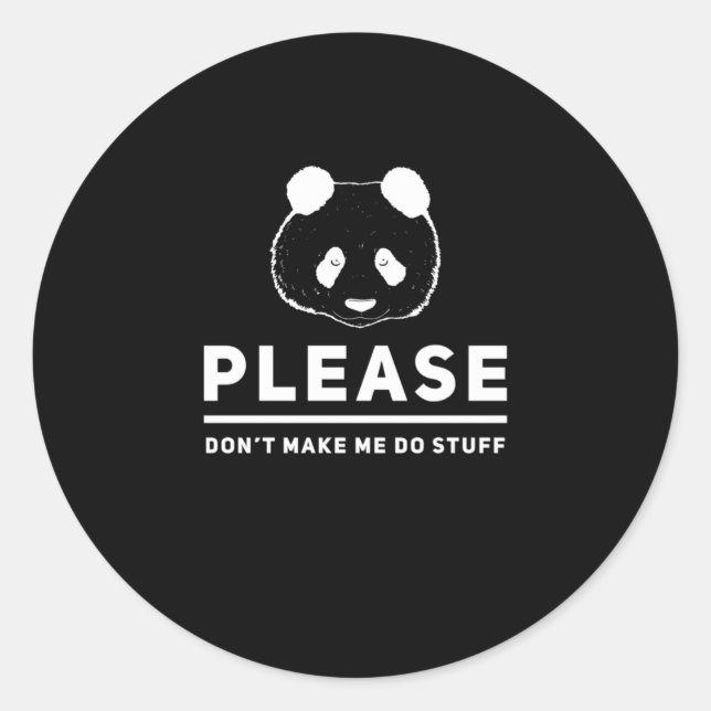 Sticker Rond Panda Sweet Funny Funny Koala Animaux (Devant)